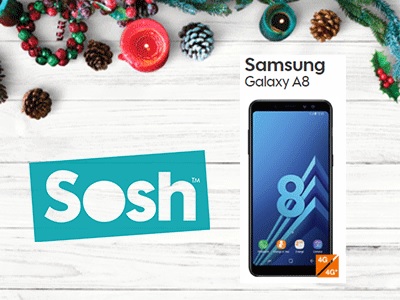 Offrez un Samsung Galaxy A8 2018 à prix canon avec les opérateurs SOSH et Orange 