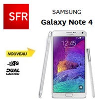 Le Samsung Galaxy Note 4 enfin disponible chez SFR à partir de 179.99€ !