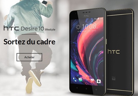 Le HTC Desire 10 Lifestyle est disponible chez SOSH 