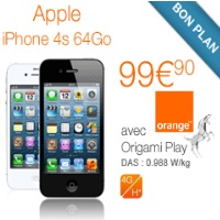 Bon plan Orange : L'iPhone 4S 64Go en promotion !