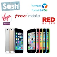 iPhone 5 et iPhone 6 : Comparez les prix chez Sosh, B&You, Free, Red de SFR et Virgin Mobile ! 