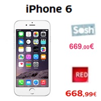 L’iPhone 6 au meilleur prix chez SOSH et RED avec un forfait sans engagement !
