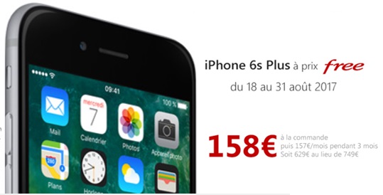 L'iPhone 6s Plus à prix Free