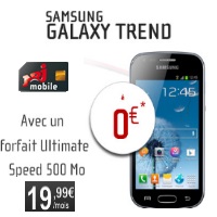 Bon plan NRJ Mobile : Le Samsung Galaxy Trend gratuit avec un forfait illimité à 19.99€ !