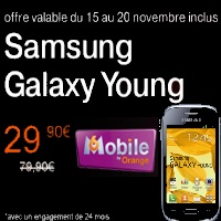 Bon plan M6 Mobile :  Le Samsung Galaxy Young avec un forfait bloqué !