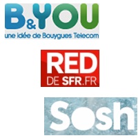 Zoom sur les forfaits mobiles Low Cost RED, Sosh et B&You