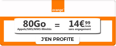 forfait 80Go promo Orange