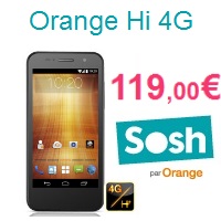Orange Hi : Un Smartphone 4G  Low Cost chez Sosh !