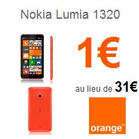 Bon plan Smartphone 4G : Le Nokia Lumia 1320 en promo chez Orange !