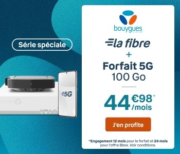 Pack Bouygues Télécom Série Spéciale Bbox Fibre + Forfait mobile 100 Go 5G
