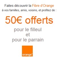 Parrainage Internet : Recommandez la Fibre d’Orange, et gagnez jusqu’à 600€ par an !