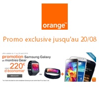 Montre Galaxy Gear + Samsung Galaxy S5 pour moins de 100€ chez Orange