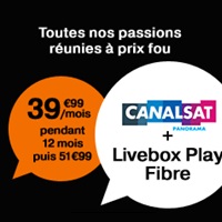 Orange Internet : CANALSAT Panorama en promo avec une Livebox Fibre !