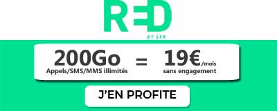 Forfait 200 Go à 19? de RED by SFR