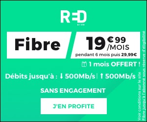 Box fibre de RED by SFR à 19,99 ?/mois pendant 6 mois