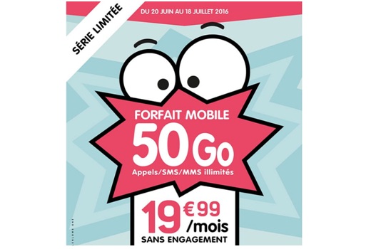 Le forfait illimité 50Go à 19.99 euros lancé chez CIC Mobile ou Credit Mutuel bientôt disponible chez NRJ Mobile 