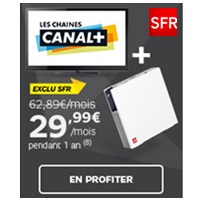 Bon plan  Internet : Les chaines Canal + en promotion avec la SFR Box !