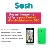 Bon plan Sosh : Une mini-enceinte offerte pour l’achat du Lumia 530 !