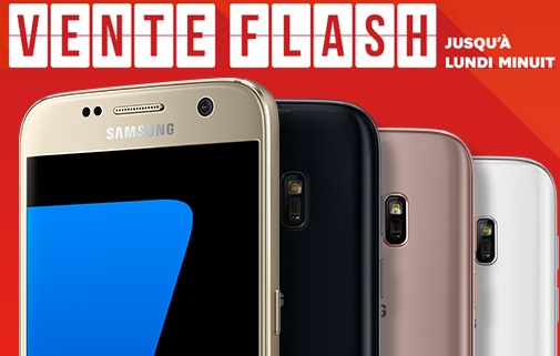 Le Samsung Galaxy S7 en vente flash à 29.99 euros chez SFR 