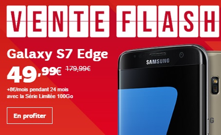 Bon plan : le Galaxy S7 Edge à 49.99 euros avec la série limitée 100Go chez SFR 