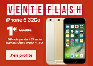 Bons plans SFR : iPhone 6 32Go à 1 euro avec la série limitée 10Go, iPhone SE 128Go nu à 400 euros