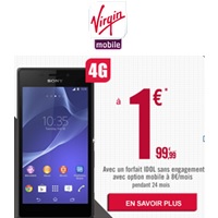 Vente Flash Sony Xperia M2 : 1€ chez Virgin Mobile