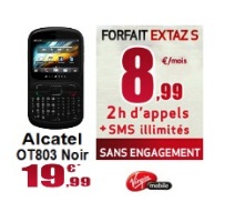 Bon plan : le forfait Extaz Virgin Mobile et l’Alcatel OT803