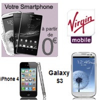 Virgin Mobile : iPhone 4, Galaxy S3 gratuits avec un forfait mobile à 40€ 