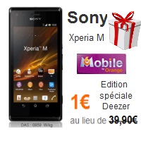 Bon plan de Noël : Xperia M à 1€ avec un forfait bloqué M6 Mobile !