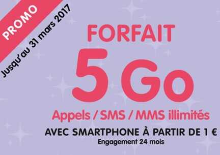 Le forfait 5Go en promo chez NRJ Mobile jusqu'au 31 mars