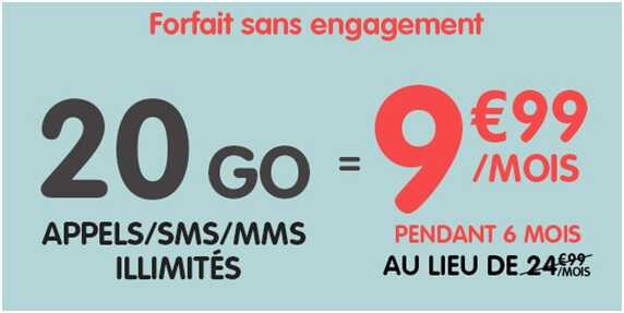 Bon plan de dernière minute : Le forfait NRJ Mobile 20Go à 9.99 euros 