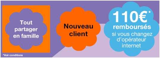 Orange vous rembourse 110€ si vous changez d'opérateur internet !