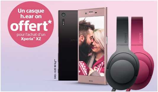 Saint-Valentin : Un casque h.ear on offert avec le Sony Xperia XZ chez RED by SFR