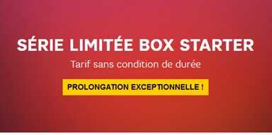 Tout savoir sur la Série Limitée Box Starter de SFR à 19.99 euros à VIE