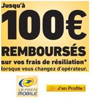 La Poste Mobile vous rembourse vos frais de résiliation