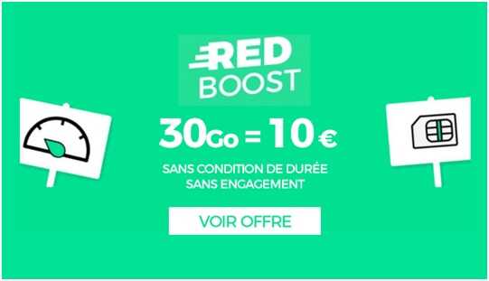 RED by SFR : Le forfait RED 30Go à 10 euros pour quelques jours encore