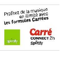 La musique en illimité avec les Carrés Spotify de SFR