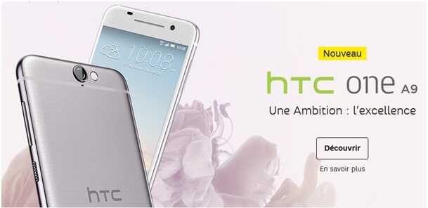 Le HTC One A9 est déjà en promo chez SFR avec le forfait Power 5Go !