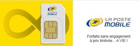 Vente privée La Poste Mobile : Des offres sans engagement à prix timbrés à vie !