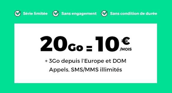 Le forfait RED by SFR 20Go à 10 euros en vente privée à saisir immédiatement !