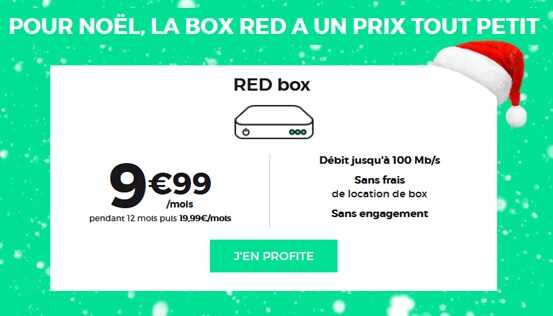 Noël RED by SFR : Profitez de la Box RED à petit prix jusqu'au 10 janvier