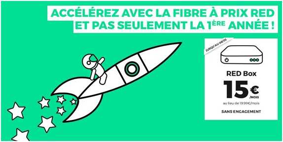 RED by SFR : La Fibre à prix RED et pas seulement la première année
