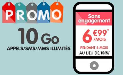 Le forfait 10Go à 6.99 euros à saisir rapidement chez NRJ Mobile !