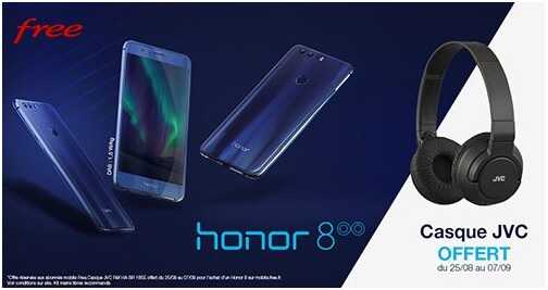 Le Honor 8 déjà dispo chez Free Mobile