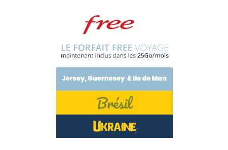 Des nouvelles destinations incluses dans le Forfait Free