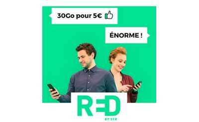 Offre RED by SFR 30Go : Fin de la vente privée demain à 8H