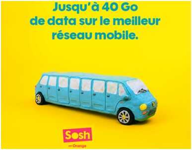 Découvrez les nouveaux forfaits SOSH dopés en data jusqu'à 40Go