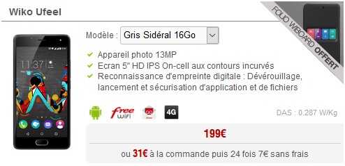 Free Mobile : Un Wiboard offert pour l'achat d'un Wiko Ufeel