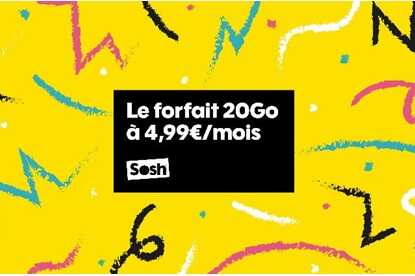 COCORICO : Dernières heures pour saisir le forfait Sosh 20Go à prix réduit