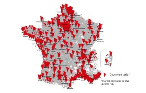 4G : SFR ouvre deux fois plus de sites que ses concurrents Orange, Bouygues Telecom ou Free Mobile